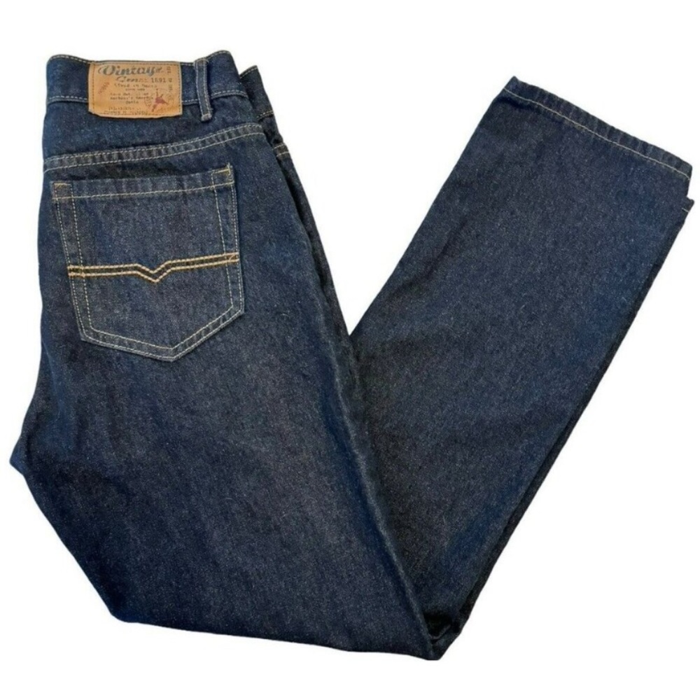 Vintage Genes 1691 Tapered Reg Tm 1891 00868 Cotton Men Jeans Size W28 L30